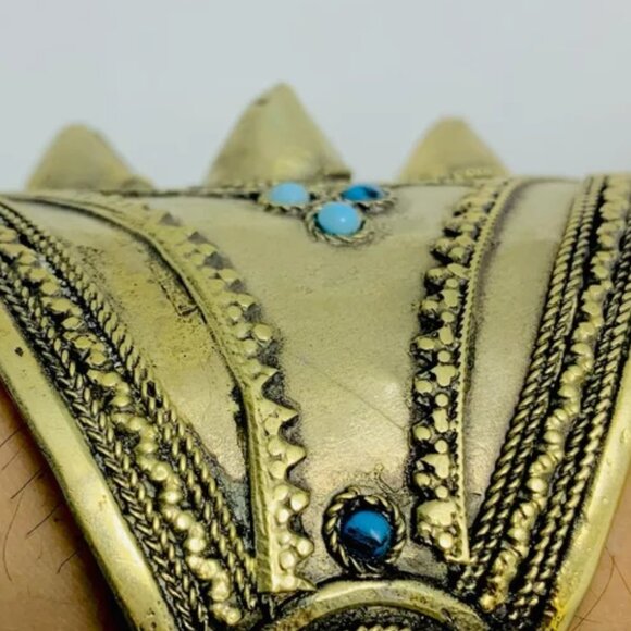 Single Rustic Pure Vintage Gypsy Boho Cuff,Tribal Statement Cuff - Picture 10 of 10